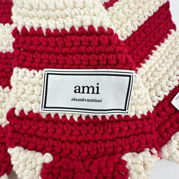 AMI Alexandre Mattiussi Crochet Pompom Scarf - Picture 7 of 7
